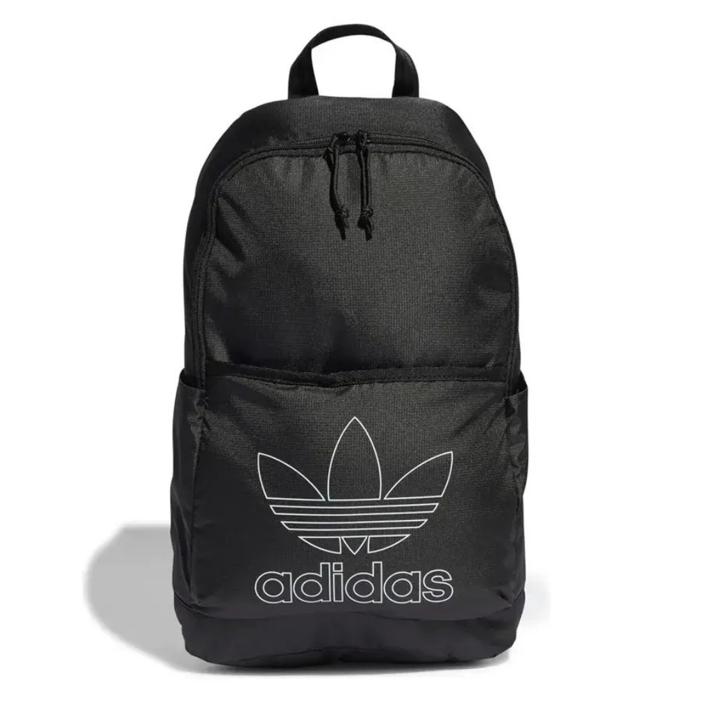 Adidas Black White Logo Unisex 17” Backpack School Bag Boys Girls Teens NEW